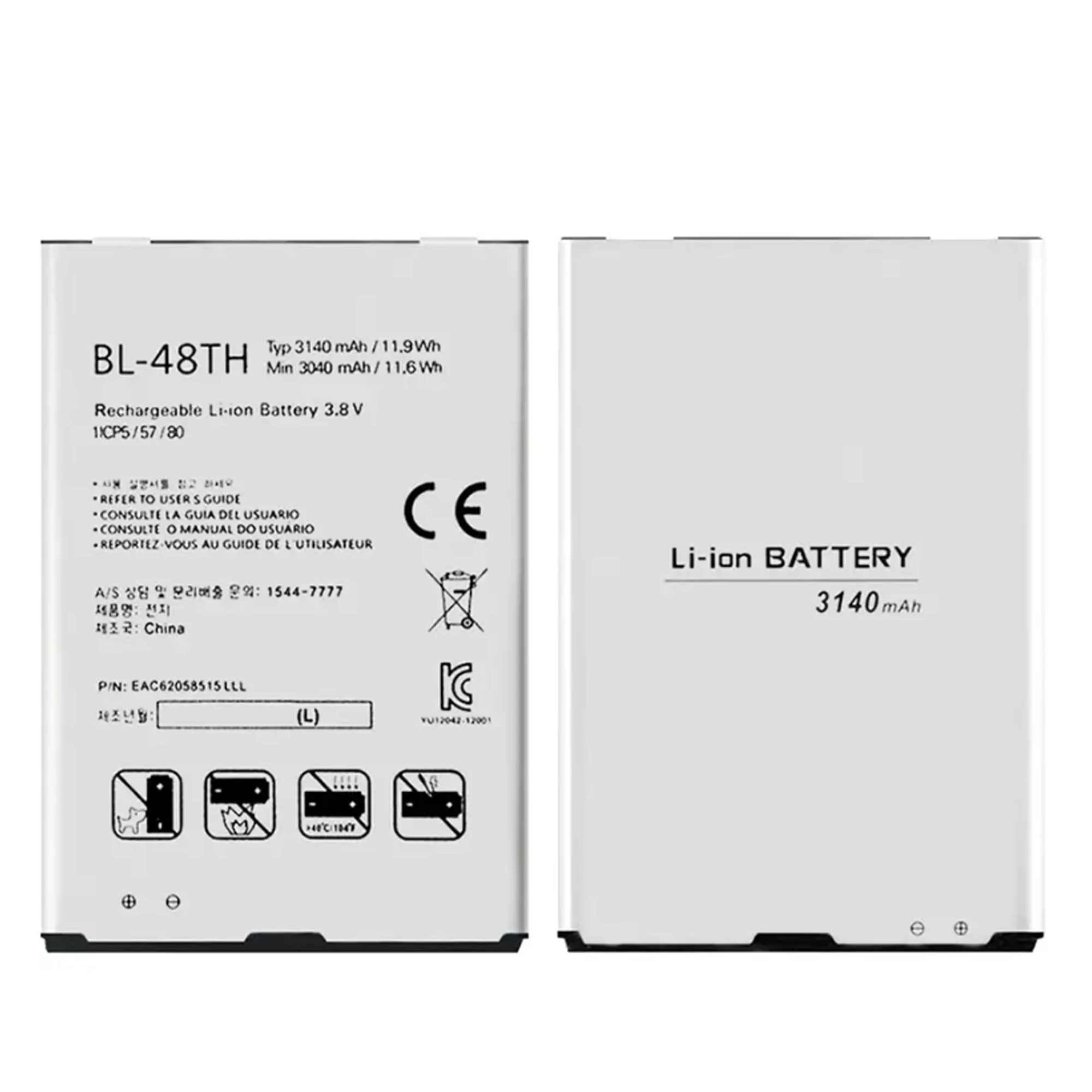 Новый 100% Оригинальный аккумулятор BL-48TH для LG E940 E977 F-240K F-240 S Optimus G Pro E980 E985 E986 Аккумуляторы для телефонов Bateria Изображение 2