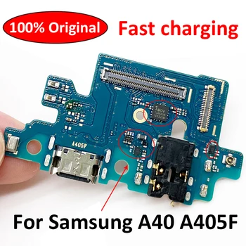 100% Оригинальная плата USB Зарядный порт плата USB Разъем плата гибкий кабель для Samsung A40 A405 A405F Протестирован