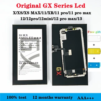 GX Pantalla Для Iphone X Xs Max 11 Xr Pro 12 13 Mini 12mini 12pro Promax Oled ЖК-дисплей Дигитайзер В Сборе Замена