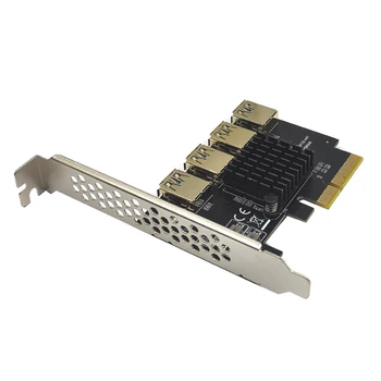 PCI for EXPRESS от 4X до 16X Карта адаптера Riser с питанием PCI-E 4X к внешним 4 слотам USB3.0 16X Карта удлинителя Riser для Min