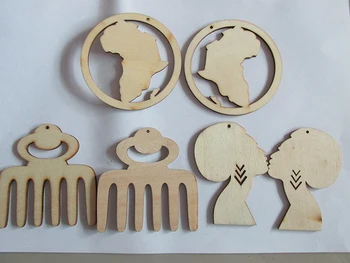 Бесплатная доставка! Оптовая цена Африканские деревянные серьги могут быть смешаны в 3 дизайнах
