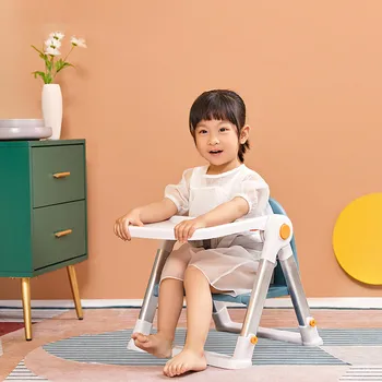 Детский обеденный стул, Складное Портативное Детское сиденье небольшого объема Для дома, Многофункциональный детский стул, Прочный Практичный обеденный стул