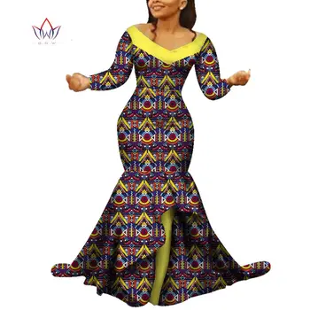 Новые Платья с принтом в африканском стиле Дашики, Длинное платье 